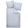 JANINE Interlock-Jersey59000 3 Fischgrätmuster Grau 155 x 200 cm + 80 x 80 cm