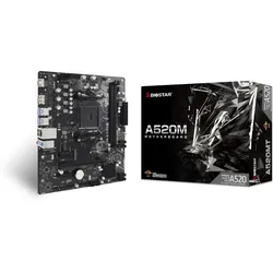 Biostar A520MT, AMD, Sockel AM4, AMD RyzenTM 3, Sockel AM4, DDR4-SDRAM, 64 GB