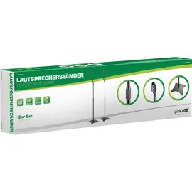 InLine Lautsprecherständer Teleskop 68-110cm schwarz