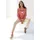 Madeleine Strickjacke mit mehrfarbigem Streifenmuster rot 40