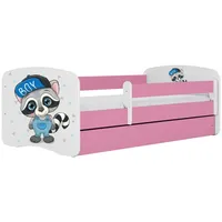 Raumhirsch furniture Kinderbett, Rosa, Holzwerkstoff, Holzwerkstoff, 1 Schubladen, 80x180
