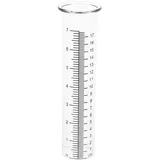 BESPORTBLE 2 Pcs Regenmesser Ersatzglas 5cm - Borosilikatglas Niederschlagsmesser für Garten - Ersatzglas aus Glas Frostsicher, Wetterfestes Messzylinder Skala