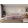 altdecor Eckcouch Cord mit Schlaffunktion 2-Sitzer Rosa