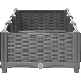 vidaXL Hochbeet 120 x 40 x 23 cm Grau