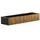 Herstera Pflanzkasten Deco Planter Xic L Plus 150 x 25 cm Schwarz