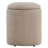 VCM ebuy24 Pouf Limpen 3 Beige 32 x 32