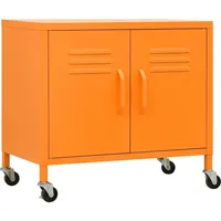 vidaXL Lagerschrank Aktenschrank 60x35x56 cm orange