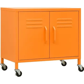 vidaXL Lagerschrank Aktenschrank 60x35x56 cm orange