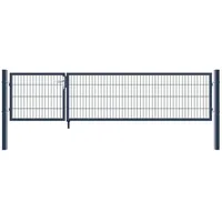 Home Deluxe Doppelflügel Gartentor, anthrazit 80 x 350 cm