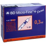BD Micro-fine+ Insulinspr.0,3 ml U100 0,3x8 mm