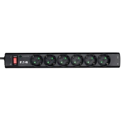 Eaton Steckdosenleiste 6-fach mit RJ-11 Telefonstecker und Schalter 1m schwarz