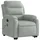 vidaXL Massagesessel mit Aufstehhilfe Elektrisch 92,5 x 100 x 92,5 cm Hellgrau Samt