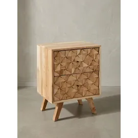KADIMA DESIGN Nachtschrank 44 x 35 x 61 cm Beige