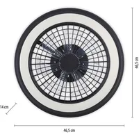 Just light. JUST Light LED Deckenventilator BRANDON warmweiss -