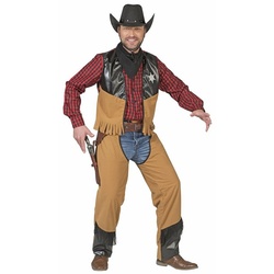 Funny Fashion Cowboy-Kostüm Cowboy Austin Kostüm für Herren – Tolles Wild West Kostüm für Karneval und Mottoparty 52/54