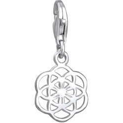 Nenalina Anhänger Blume des Lebens Ornament 925 Silber silberfarben Damen 