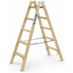 ZARGES Crestastep B - Holz-Stufenleiter 2 x 5 Stufen
