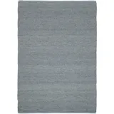 Linea Natura Handwebteppich Blau, Grau - 140x200 cm in Farbe grau-blau