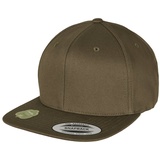 Flexfit Organic Cotton Snapback Cap burnt olive one size