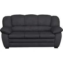 Cotta 2,5-Sitzer COTTA "Casino", schwarz (lava), B:191cm H:88cm T:92cm, 100% Polyester, Sofas, Polstergarnitur, auch als Set erhältlich