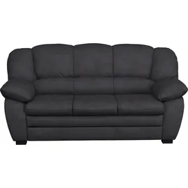 Cotta 2,5-Sitzer COTTA "Casino", schwarz (lava), B:191cm H:88cm T:92cm, 100% Polyester, Sofas, Polstergarnitur, auch als Set erhältlich
