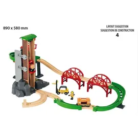 BRIO Großes Lagerhaus-Set mit Aufzug (33887)