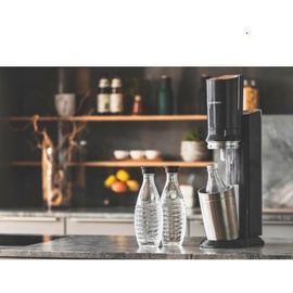 Sodastream Crystal 3.0 Trinkwassersprudler mit 3 Flaschen, 29x45x20 cm, ISO 9001, Dekra, Küchengeräte, Wasseraufbereitung, Wassersprudler
