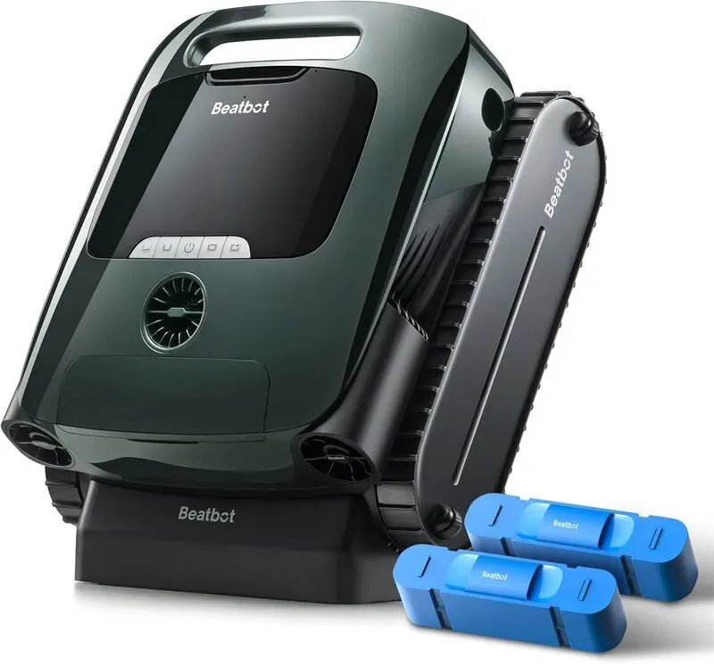 [5-in-1 + Kostenloser 799 € Rasenmäher] Beatbot AquaSense 2 Pro kabelloser Pool-Saugroboter, Unübertroffene 5-in-1 Reinigung, Oberflächenparken, Pool-Skimmer mit App-Steuerung, Wasserklärung, für Pools bis zu 3.875 sq.ft