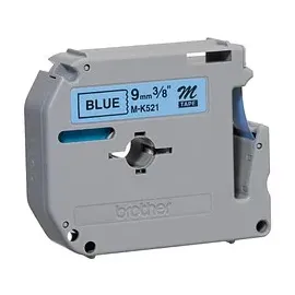 Brother Schriftband MK-521BZ blau auf schwarz 0,9cm x 8m