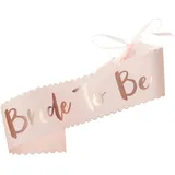 Ginger Ray Schärpe Bride To Be, Pink & Rotgold, edle Designer-Schärpe – Team Bride