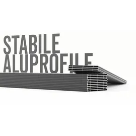 GAH Alberts Zaun Set 400 x 180 cm Weiß/Aluminium