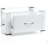 Wiltec Untergestell für Waschmaschinen 150kg Unterbau Waschmaschinensockel Stahl für Waschmaschine u. Trockner