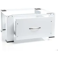 Wiltec Untergestell für Waschmaschinen 150kg Unterbau Waschmaschinensockel Stahl für Waschmaschine u. Trockner
