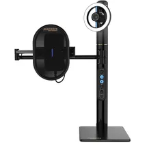 Marantz Professional Turret - Komplettes Podcast System mit Full HD Webcam, USB-Kondensatormikrofon mit Pop-Filter, dimmbarem LED-Lichtring und internem USB-Hub