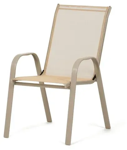 Autronic Gartenstuhl Beige Metall AZC-C1000 CRM