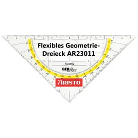 ARISTO Geometriedreieck 16 cm flexibel transparent