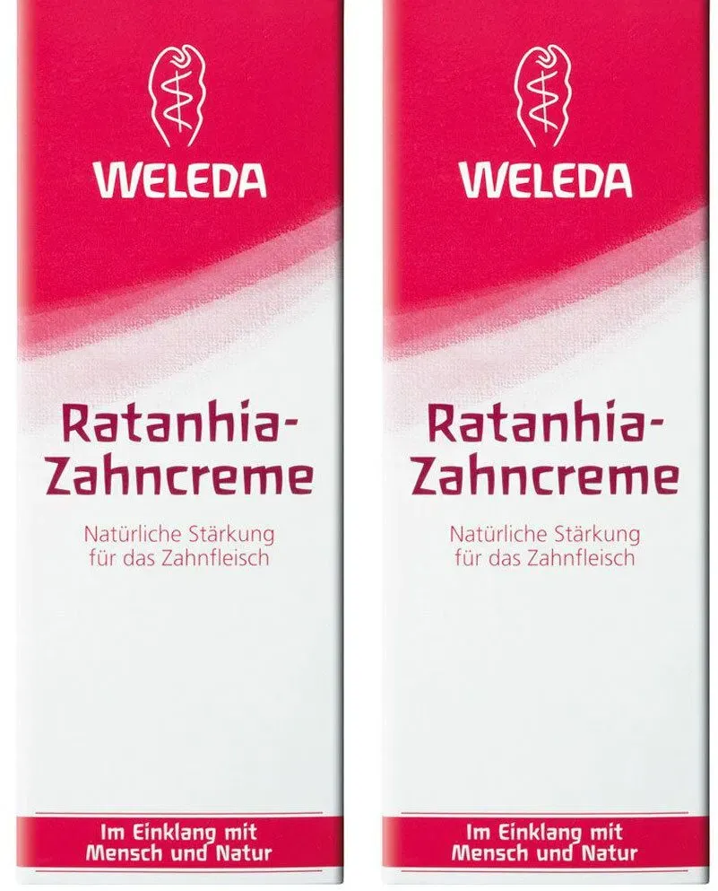 Weleda Ratanhia-Zahncreme  - für langanhaltend frischen Atem, entfernt Plaque & schützt so vor Karies