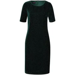 Samt-Jersey-Kleid TALBOT RUNHOF X PETER HAHN grün, 44
