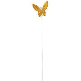 ZGM Deko Rankstab Schmetterling Braun