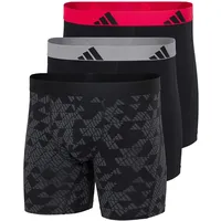 adidas Active Flex Cotton Boxershorts schwarz/grau/violett S 3er Pack