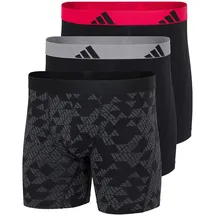 adidas Active Flex Cotton Boxershorts schwarz/grau/violett S 3er Pack