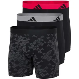 adidas Active Flex Cotton Boxershorts schwarz/grau/violett S 3er Pack