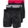 adidas Active Flex Cotton Boxershorts schwarz/grau/violett S 3er Pack