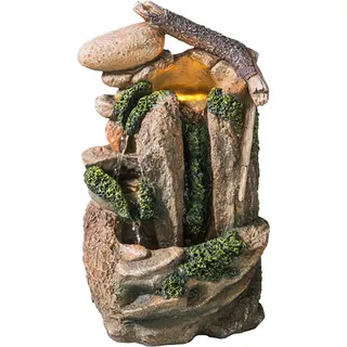 Livarno Home Zimmerbrunnen mit Beleuchtung Felsen