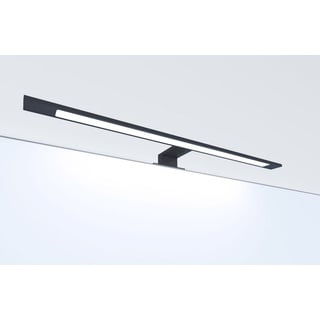 Kalb Material Für Möbel LED Badleuchte schwarz 600mm Spiegellampe Spiegelleuchte Aufbauleuchte, Lichtfarbe:warmweiß