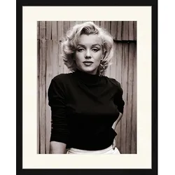 ANY IMAGE Digitaldruck »Marilyn Monroe«, Rahmen: Buchenholz, Schwarz