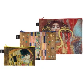 LOQI Gustav Klimt Recycled Zip Pockets mehrfarbig