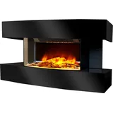 Chemin'Arte Lounge medium 2000W - Schwarz - WandKamin - mit Fernbedienung - LED-Flammeneffekt