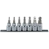 KS Tools 3/8" CHROMEplus Bit-Stecknuss-Satz Innen6kant, Kugelkopf, 7-tlg.