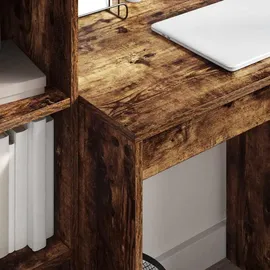 vidaXL Schreibtisch Räuchereiche Braun